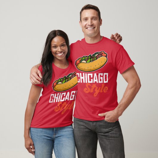 Fun Chicago Style Hot Dog Cadeaudesign Ideaal T-shirt (Unisex)