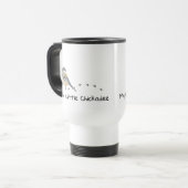 Fun Chickadee mignon petit Bird Traces Mug (Devant gauche)