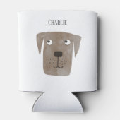 Fun Chocolate Labrador Retriever Dog Persoonlijk Blikjeskoeler (Achterkant)