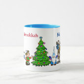 Fun Chrismukkah Characters Mok (Midden)