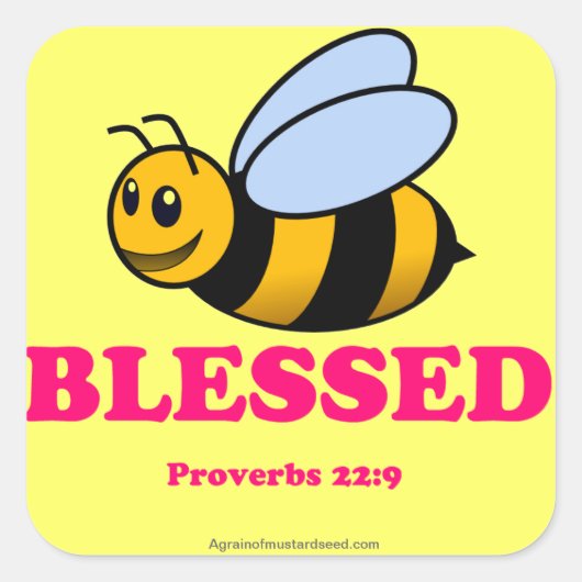 Fun Christelijk Vierkante Sticker (Voorkant)