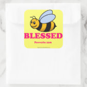 Fun Christelijk Vierkante Sticker (Tas)