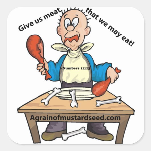 Fun Christelijk Vierkante Sticker (Voorkant)