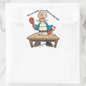 Fun Christelijk Vierkante Sticker (Tas)