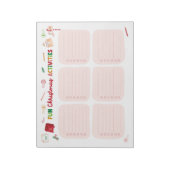 Fun Christmas Activities Checklist Bloc-notes (Tourné)