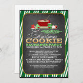 Fun Christmas Cookie Exchange Party Invitation (Devant / Derrière)