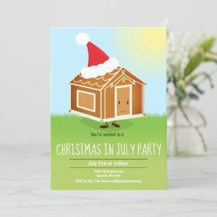 Fun Christmas in July Party Invitation