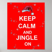 Fun Christmas Keep Calme & Jingle On Poster Imprim (Devant)