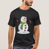 Fun Christmas Nurse Snow-man Nursing RN Geregistre T-shirt (Voorkant)