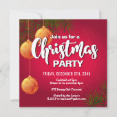 Fun Christmas Party Invitation (Devant)
