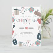 Fun Christmas Party Invitation (Debout devant)
