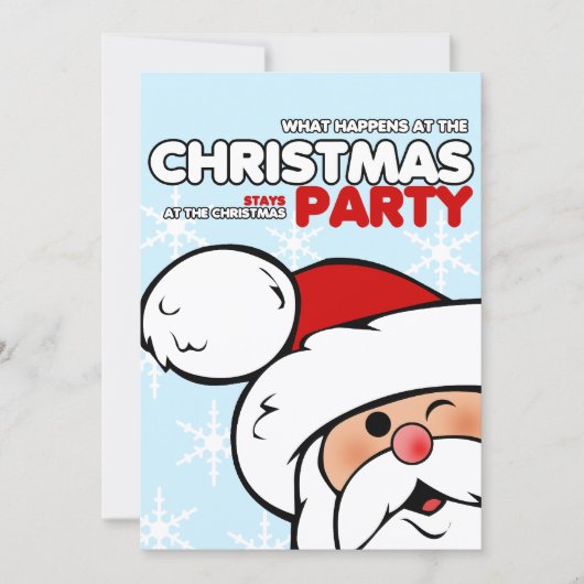 Fun Christmas Party Invitations (Devant)