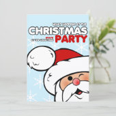 Fun Christmas Party Invitations (Debout devant)