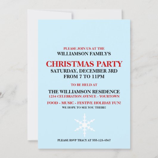 Fun Christmas Party Invitations (Dos)