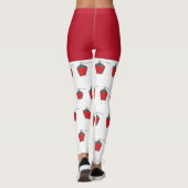 Fun Christmas Red Bryn Mawr Lantern White Leggings (Dos)