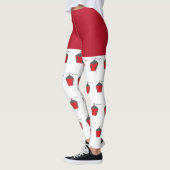 Fun Christmas Red Bryn Mawr Lantern White Leggings (Gauche)