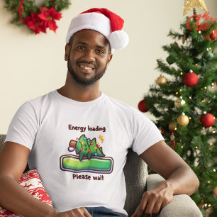 Fun Christmas Tree Season Loading Progress Bar T-shirt