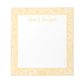 Fun Circle Pattern Notitieblok (Voorkant)