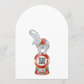 fun Circus Baby Shower with qr code Invitation (Dos)