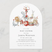 fun Circus Baby Shower with qr code Invitation (Devant)