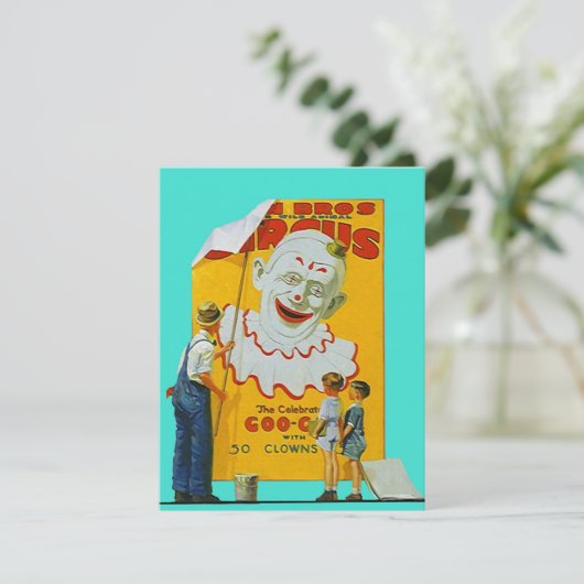 FUN CIRCUS CLOWN PARTY THÈME INVITATION INVITATION (Debout devant)