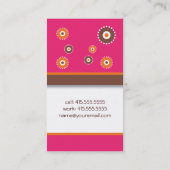 Fun cirkels mammikaart contactkaartje (Achterkant)