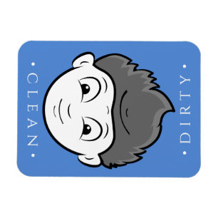 Fun Clean Boy, Dirty Old Man Dishwasher Magnet Magneet