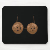 Fun Coconut Summer Coconuts Bra Fun Halloween Cost Muismat (Voorkant)