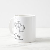 Fun Coffee Graphic Line Dessin Mug (Devant gauche)