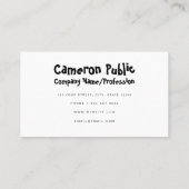 Fun Coloful Rainbow Dinosaur Uniek Visitekaartje (Achterkant)