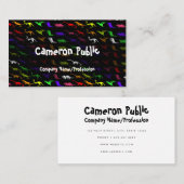 Fun Coloful Rainbow Dinosaur Uniek Visitekaartje (Voorkant / Achterkant)