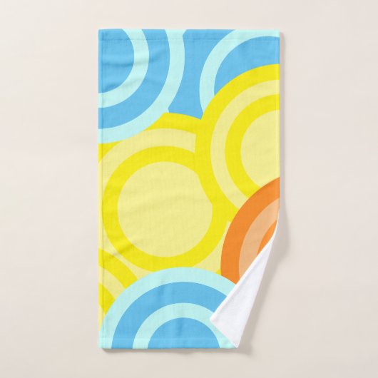 Fun coloré Fun Girly Retro (Serviette à main)