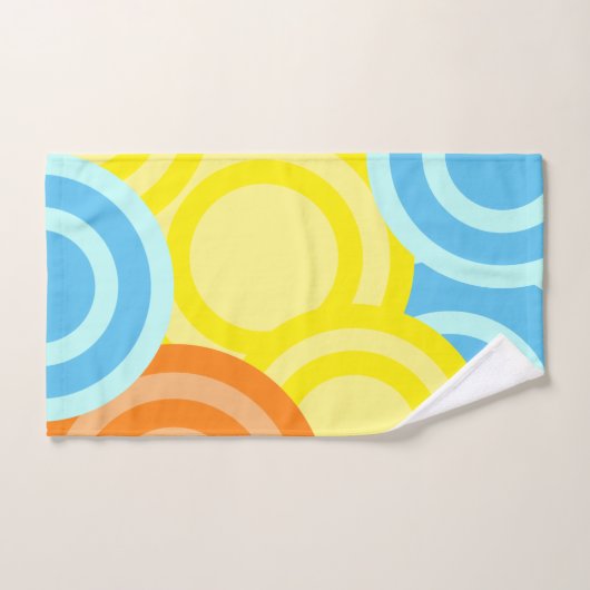Fun coloré Fun Girly Retro (Serviette à main)