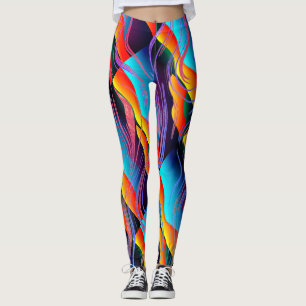 FUN Colorful Abstract gemorst design van verfstijl Leggings