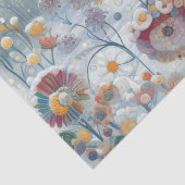 Fun Colorful Abstract Winter Wonderland Art Tissuepapier (Detail)