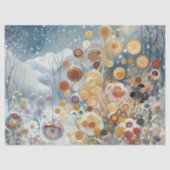 Fun Colorful Abstract Winter Wonderland Art Tissuepapier (Voorkant)