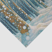 Fun Colorful Abstract Winter Wonderland Art Tissuepapier (Detail)