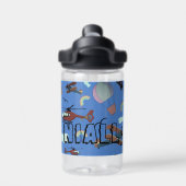 Fun Colorful Aviation Waterfles (Achterkant)