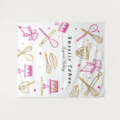 Fun Colorful Baking & Cooking Utile White & Gold Wandkleed (Voorkant (horizontaal))