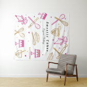 Fun Colorful Baking & Cooking Utile White & Gold Wandkleed (In Situ (horizontaal))