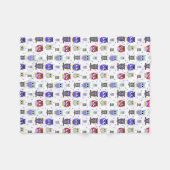 Fun Colorful Cartoon Ownership Fleece Blanket (Voorkant (Horizontaal))