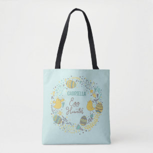 Fun Colorful Cheerful Easter Hunt Draagtas