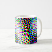 Fun Colorful Circles Koffiemok (Voorkant rechts)