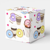 Fun Colorful Coffee & Donut Bedankdoosjes (Achterkant)