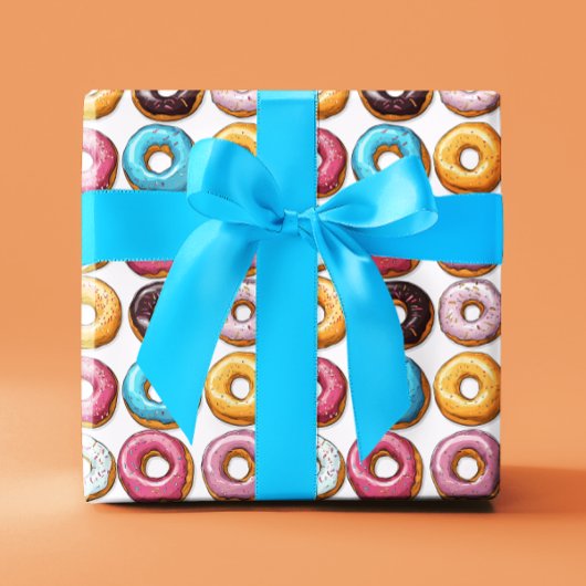 Fun Colorful Donuts Cadeaupapier