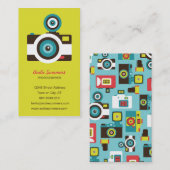 Fun Colorful FishEye Camera Fotograaf Visitekaartje (Voorkant / Achterkant)