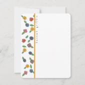 Fun Colorful Flowers Notitiekaartje (Voorkant)