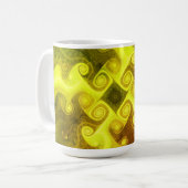Fun Colorful Fractal Art Koffiemok (Voorkant links)