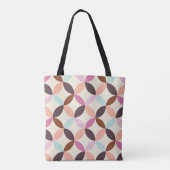 Fun Colorful Geometric Pattern Monogrammed Tote Bag (Achterkant)