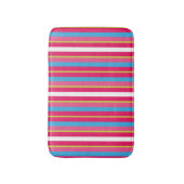 Fun Colorful Multi Stripes Badmat (Voorkant Verticaal)